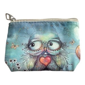 NWOT Handmade Owl Cute Coin Pouch